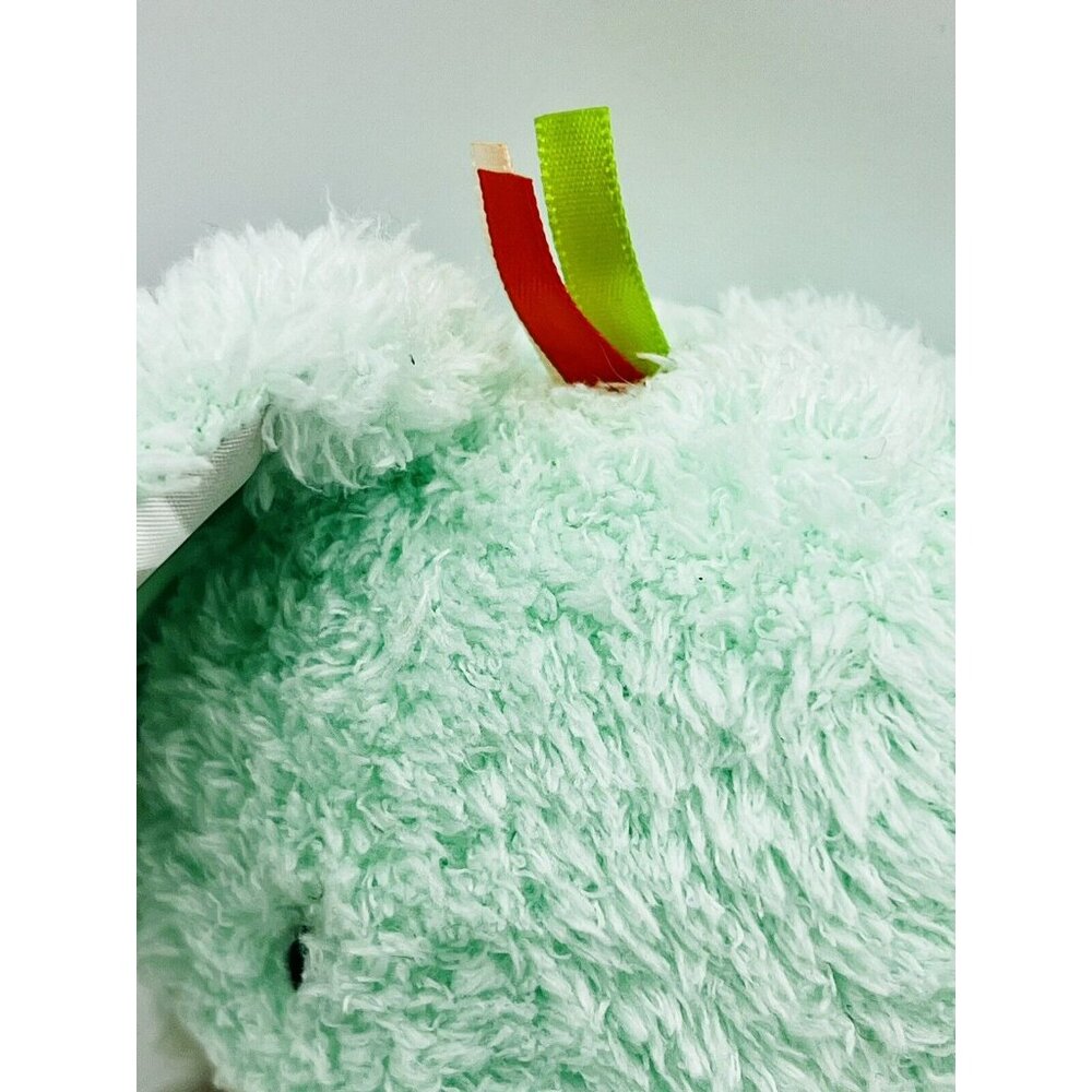 Boppy Baby Elephant Gray Lovey Plush Puppet Chevron Striped Green Red‎ 11X11 - Picture 4 of 11